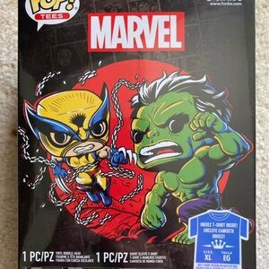 Marvel Pop! Tees Action Figure Set - Green and Yellow